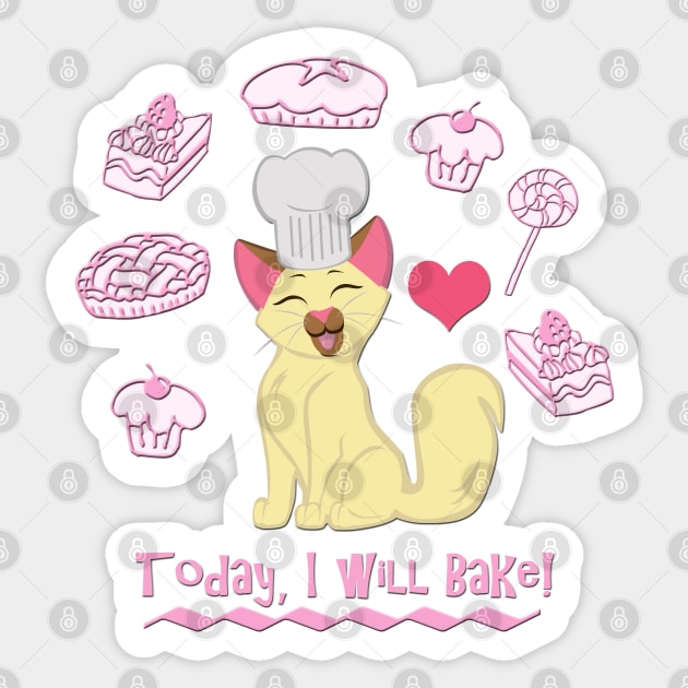 Today I Will Bake Sticker by SakuraDragon